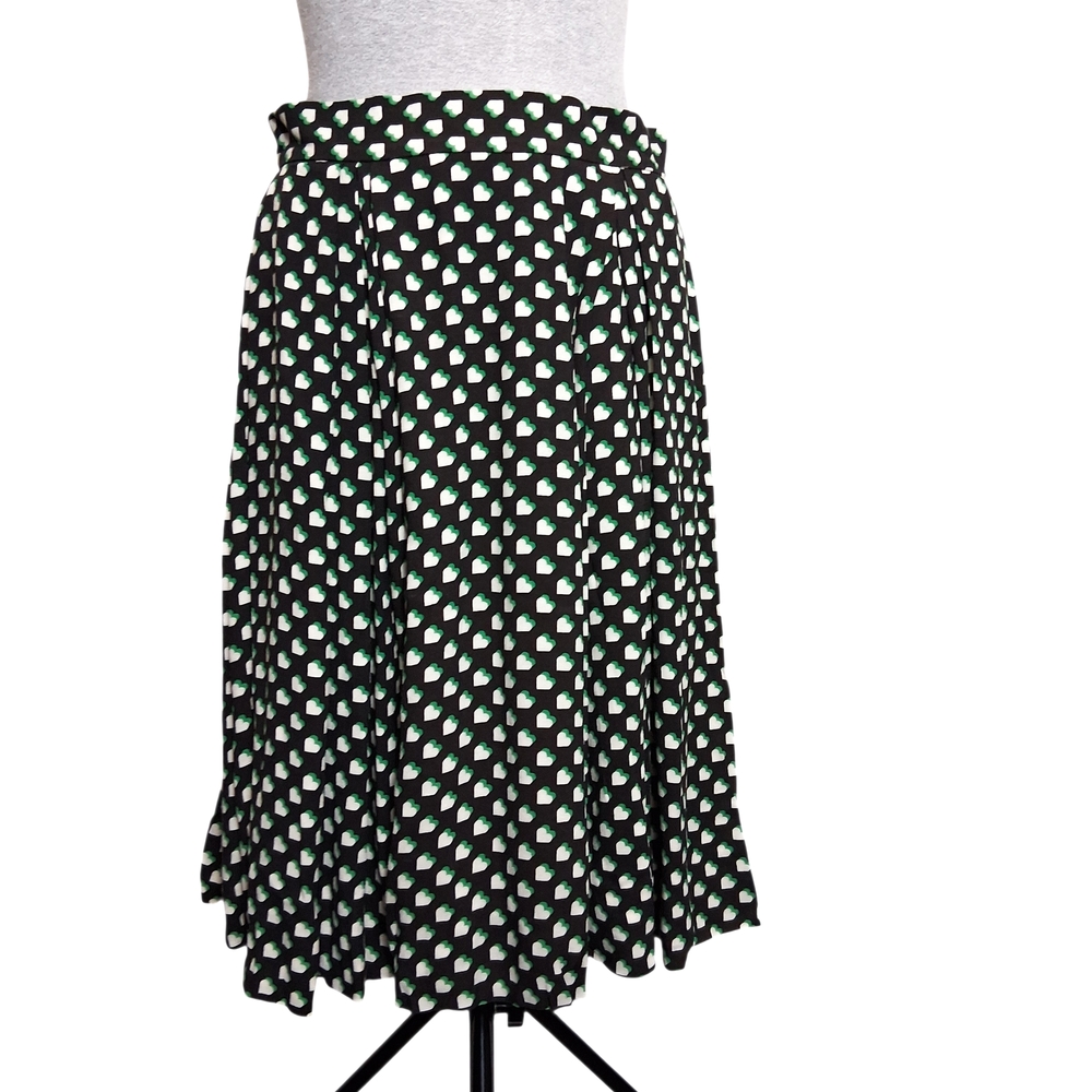 Orla Kiely Black and White A-Line Skirt - Size  6